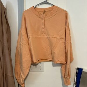 pacsun cropped crewneck